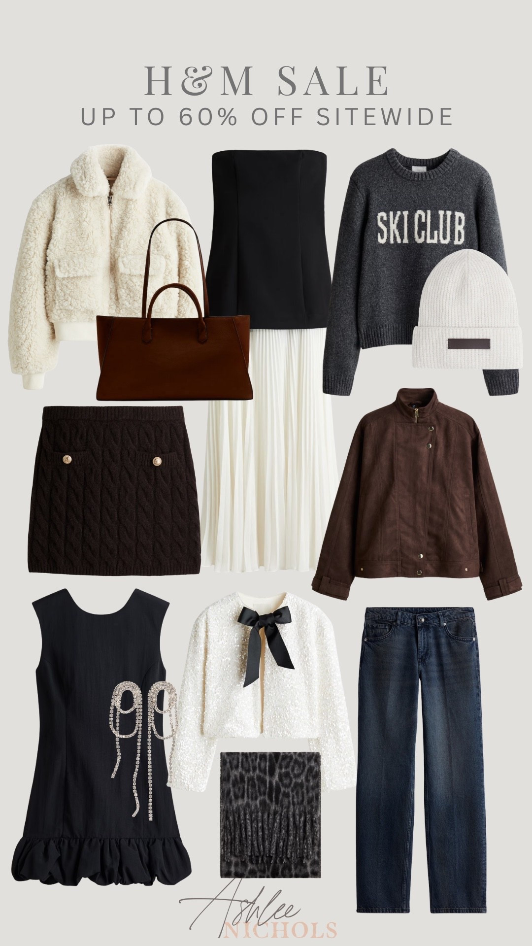 Up to 60% off at H&M!

Winter style, black mini dress, Sherpa jacket, suede bag, bow sweater 

#LTKFindsUnder100 #LTKSaleAlert #LTKSeasonal