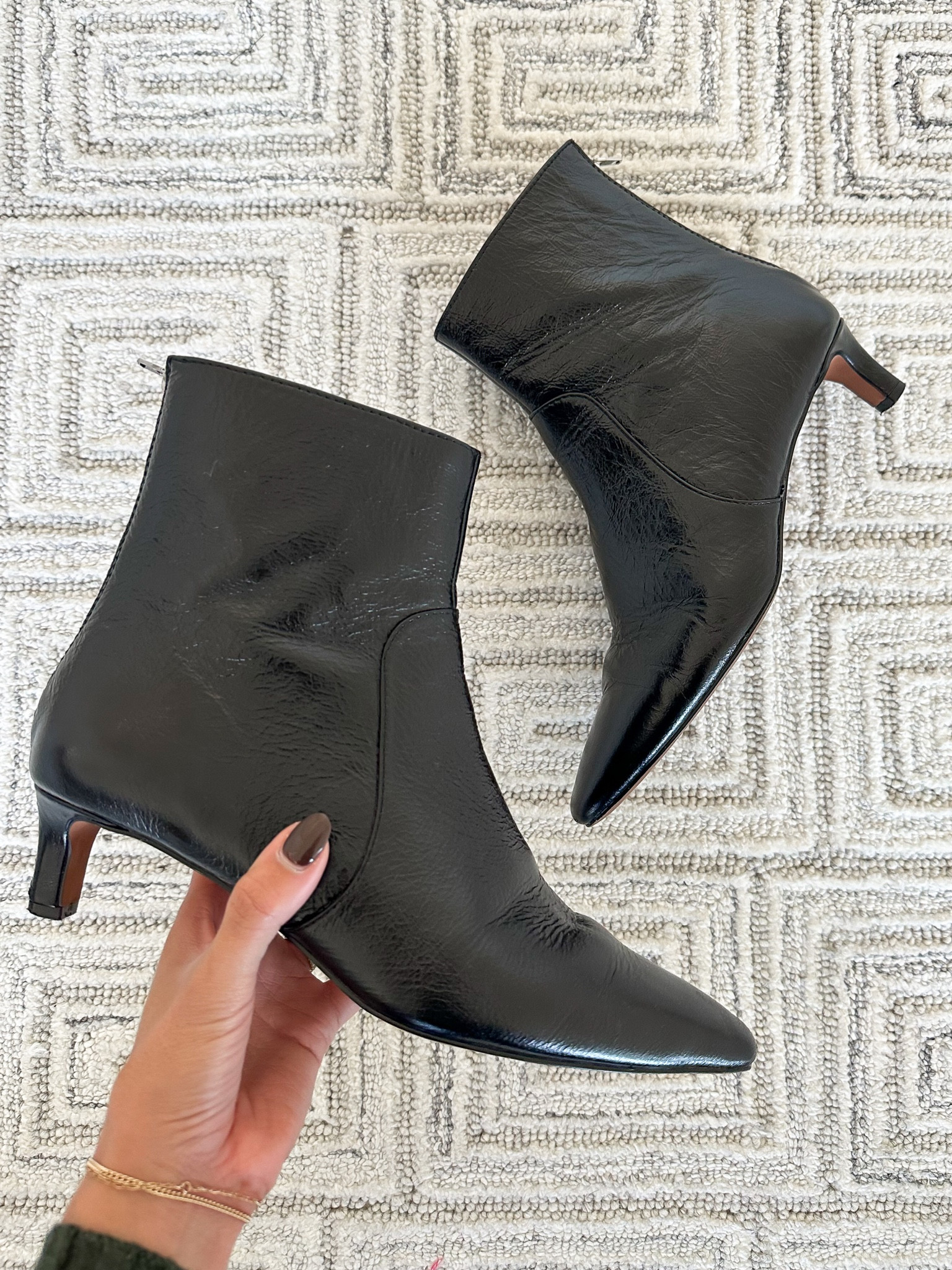 Patent kitten 2024 heel boots