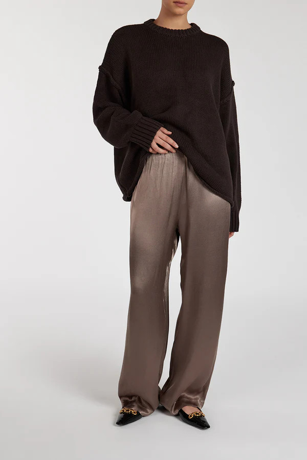 EVE LATTE SATIN PANT | DISSH