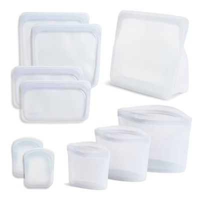stasher Starter Kit Reusable Food Storage Bags - Clear - 10pk | Target