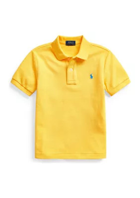 Ralph Lauren Childrenswear Toddler Boys Cotton Mesh Polo Shirt, Yellow, 3T | Belk