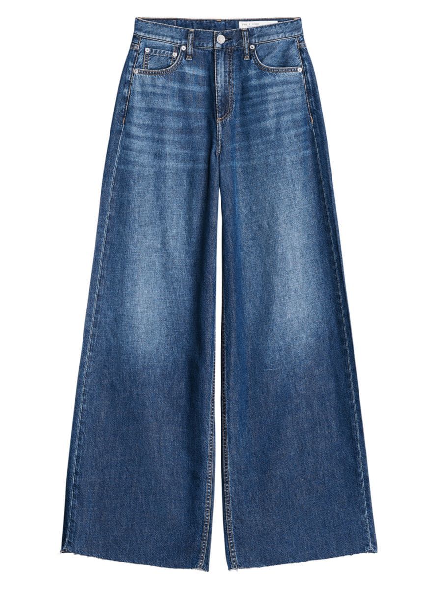 rag & bone Featherweight Sofie Wide-Leg Jeans | Saks Fifth Avenue