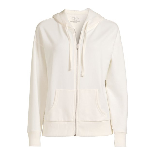 Time and Tru Women's Zip Up Hoodie with Pockets, Sizes XS-XXXL | Walmart (US)