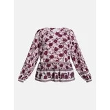 Scenario Women's Gathered Yoke Blouse with Long Sleeves, Sizes XS-XXXL | Walmart (US)