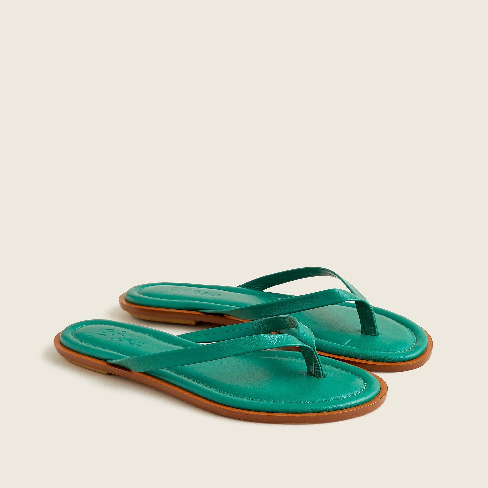 Sorrento thong sandals in leather | J.Crew US