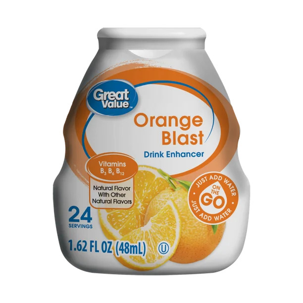 (3 Pack) Great Value Orange Blast Drink Enhancer, 1.62 fl oz | Walmart (US)