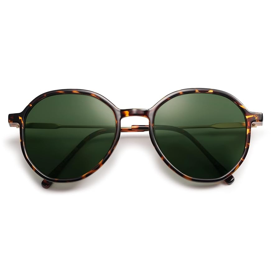 SOJOS Trendy Designer Hexagon Round Sunglasses for Women Fashion Big Shades Geometric Women Sungl... | Amazon (US)