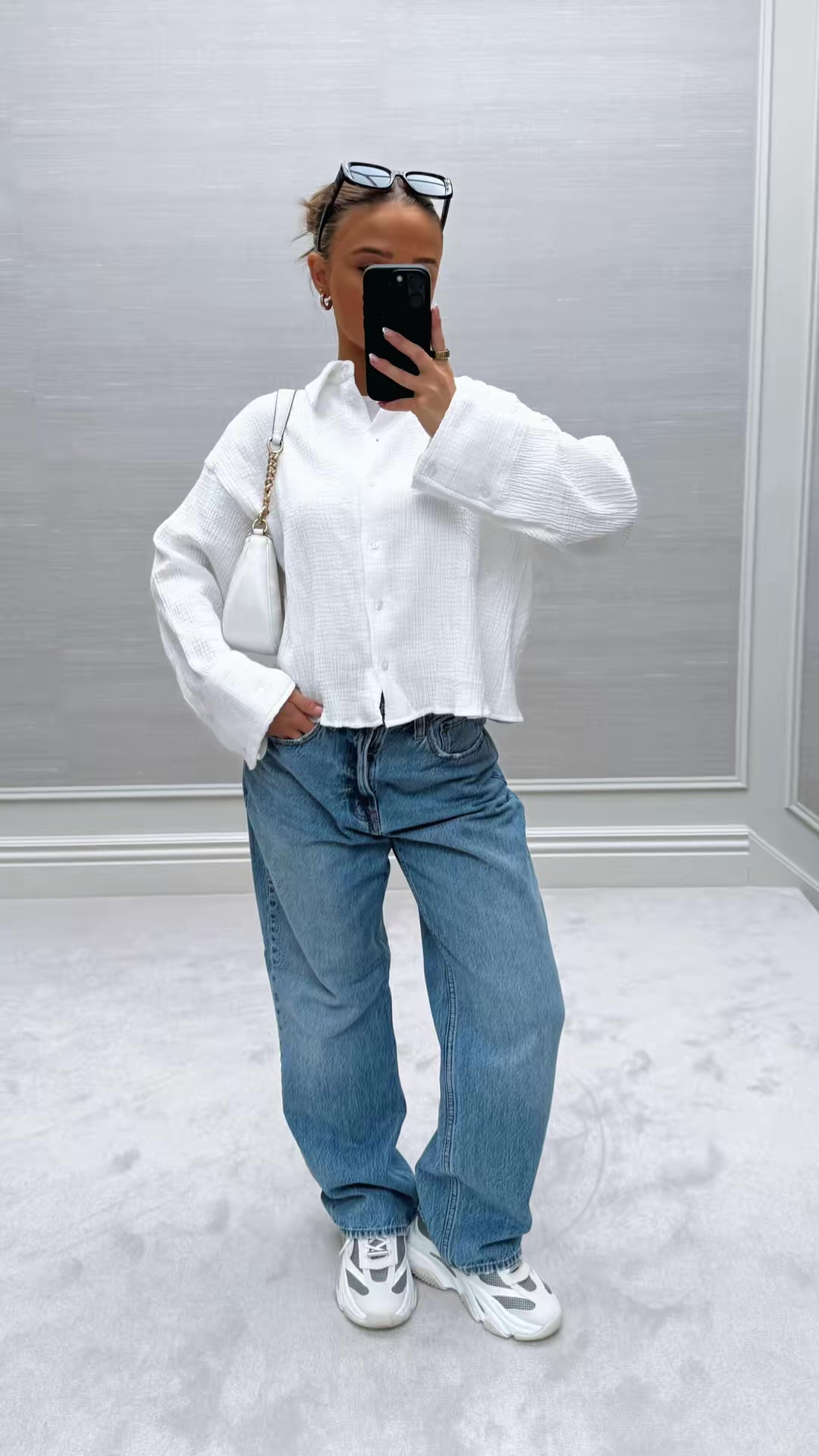 spring outfit inspo🦋✨

Pinterest style outfit inspo ideas spring TikTok casual easy basic neutral ootd wishlist faves casual petite oversized viral wide leg loose baggy jeans Abercrombie curve love fashion white shirt button down boxy 

#LTKUK #LTKspring #LTKootd