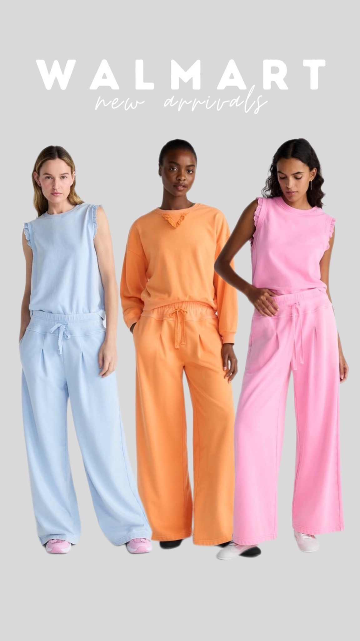 Okay Walmart… these matching sets are GOOD 💙🍊🩷 The soft pastel colors, relaxed fit, and elevated details are giving Varley vibes without the designer price tag. Perfect for errands, travel days, lounging, or busy mom life.

#WalmartFashion #MatchingSets #VarleyInspired #Loungewear #AffordableStyle #WalmartFinds #MomStyle #ComfyStyle #CasualOutfits #WalmartStyle

#LTKfitnessgoals #LTKmomlife #LTKselfcare