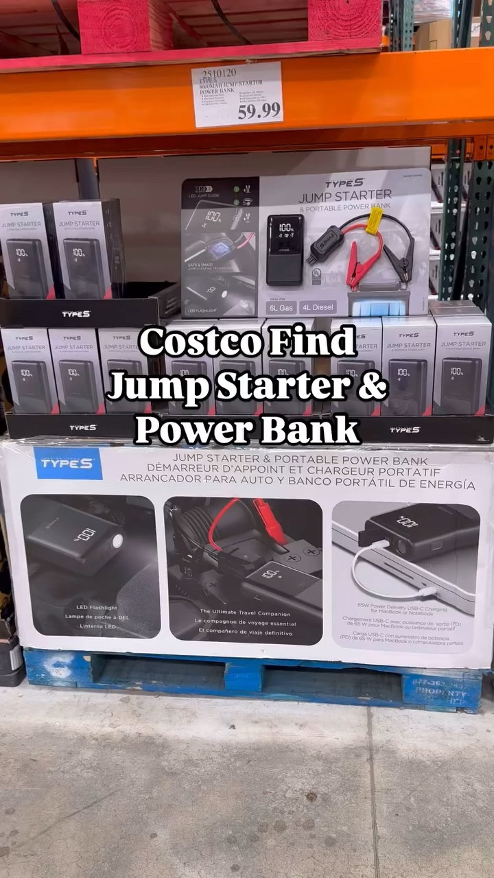 This @typesauto portable power bank and car jump starter is the perfect item for anyone with a vehicle! For 59.99 it’s worth it for all the piece of mind you’ll have in case of emergency! Especially in the cold snowy weather we are having on the east coast! Get it at @costco !!

Always linking similar  items if I can’t find the exact product 🙂