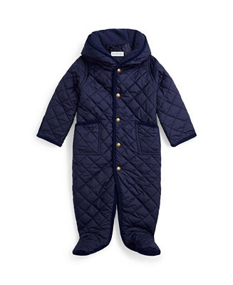 Polo Ralph Lauren Baby Boys Water-Repellent Hooded Barn Bunting One Piece - Macy's | Macy's