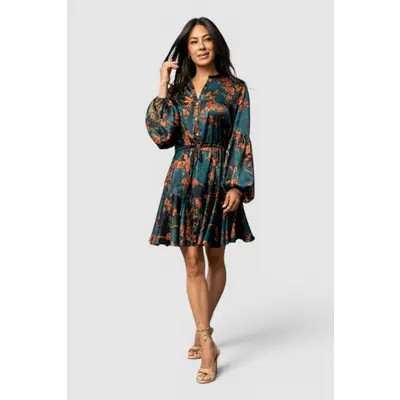 Baltic Børn Venice Short Dress in Jade + Copper Floral at Nordstrom, Size X-Large | Nordstrom