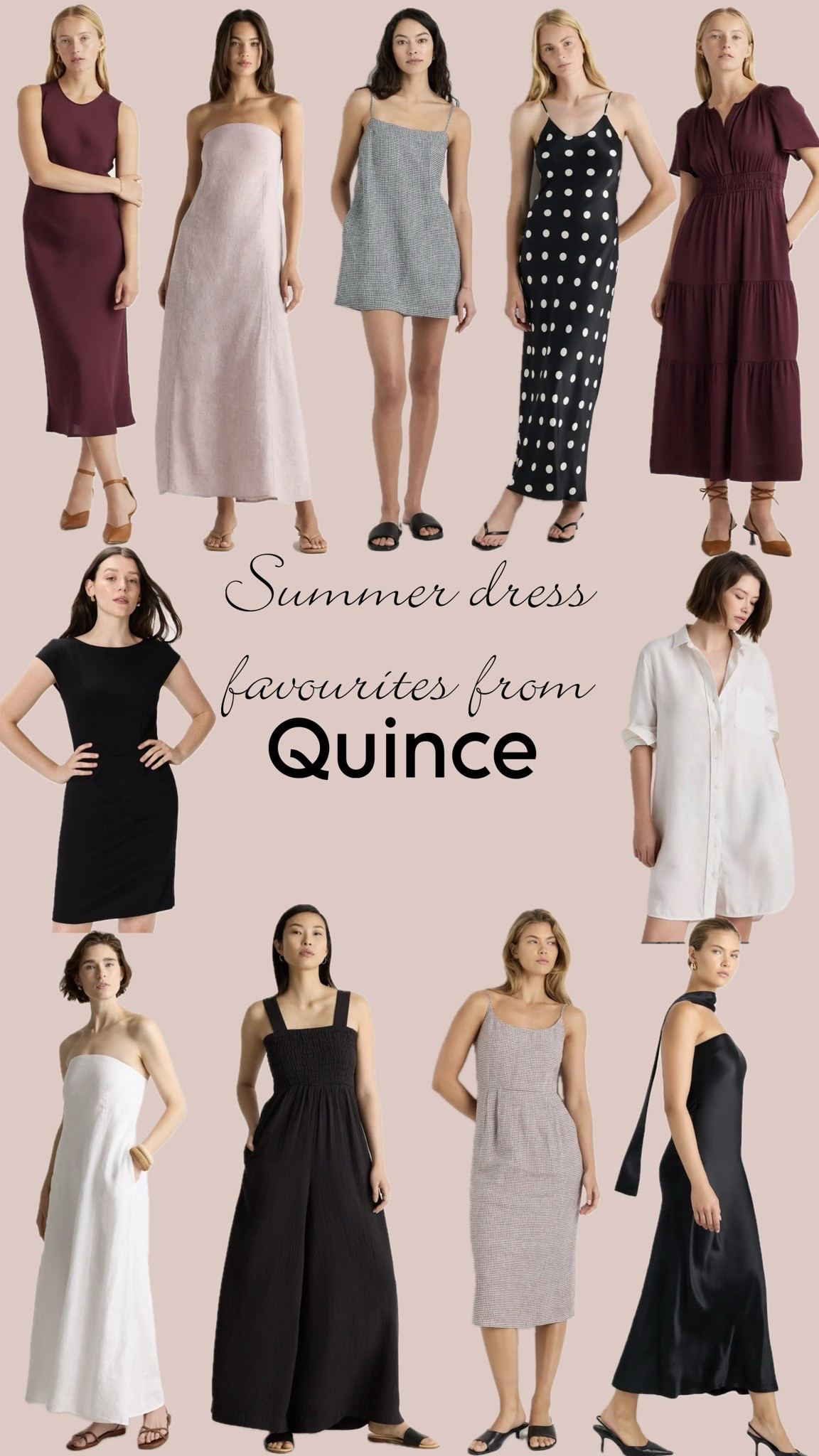 All of my favourite @Quince  dresses for summer! Dresses are the easiest thing to throw on and look put together in a pinch #QuincePartner

#LTKsummer #LTKdresses #LTKstyletip