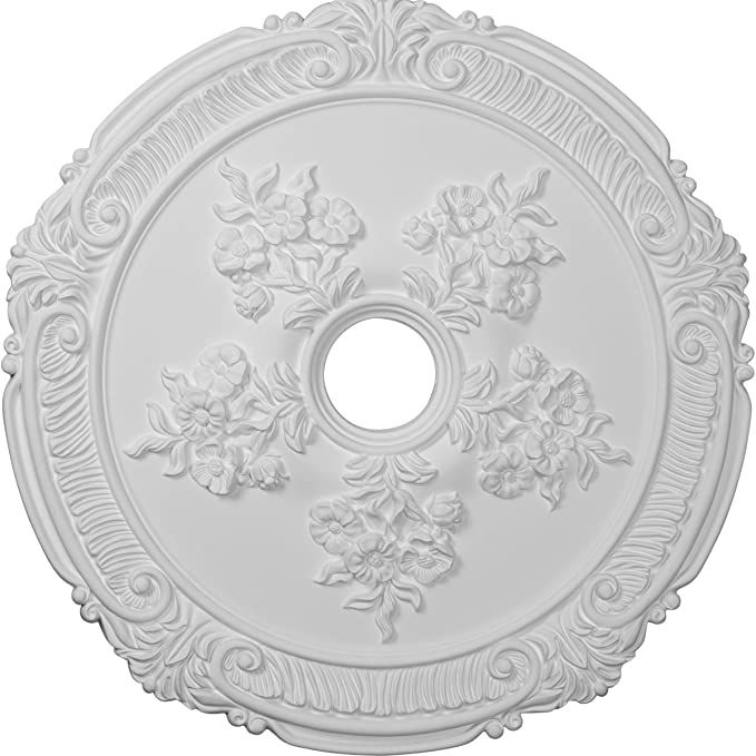 Ekena Millwork CM26AT Attica with Rose Ceiling Medallion, 26"OD x 3 3/4"ID x 1 1/2"P, Factory Pri... | Amazon (US)