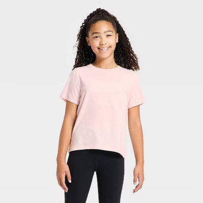 Girls' Active T-Shirt - All in Motion™ Pink S | Target