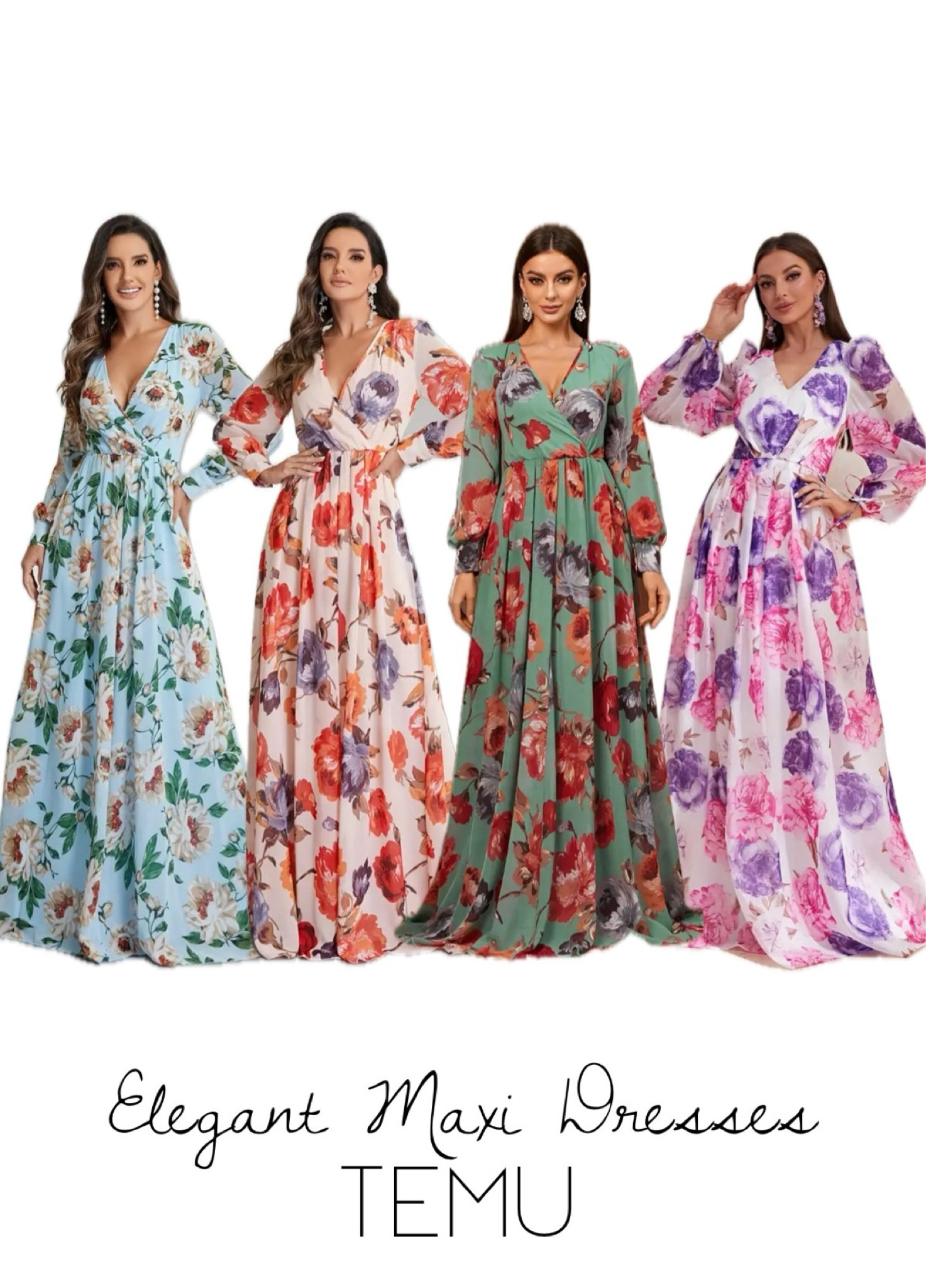 Beautiful maxi dresses I found on Temu! These would make great Easter dresses 💐🩷

#LTKbeauty #LTKfindsunder50 #LTKstyletip