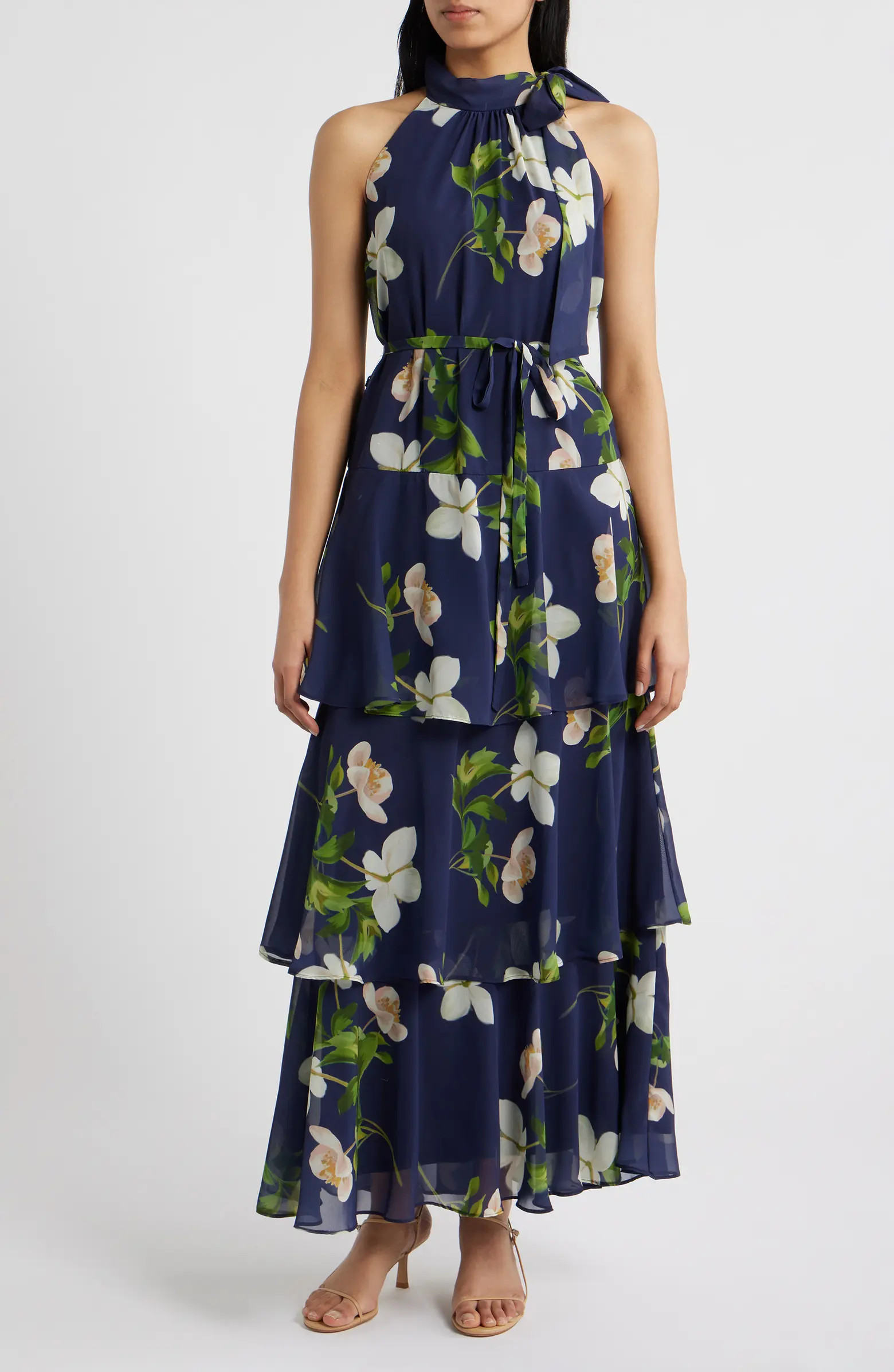 Floral Tiered Gown | Nordstrom