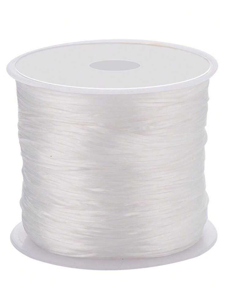 0.8mm White Elastic String 60m/196 Ft Stretchy Polyester Threads Bracelet Cord Bead Thread Cord E... | SHEIN