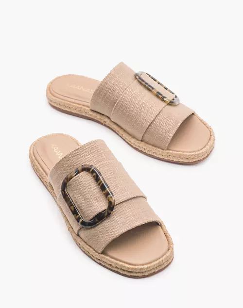 KAANAS Medan Buckled Cotton Espadrille Sandal | Madewell