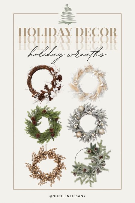 Neutral holiday wreaths from Target - all under $50!

// wreath, holiday wreath, Christmas wreath, holiday decor, Christmas decor, holiday home decor

#LTKHoliday #LTKunder50 #LTKhome