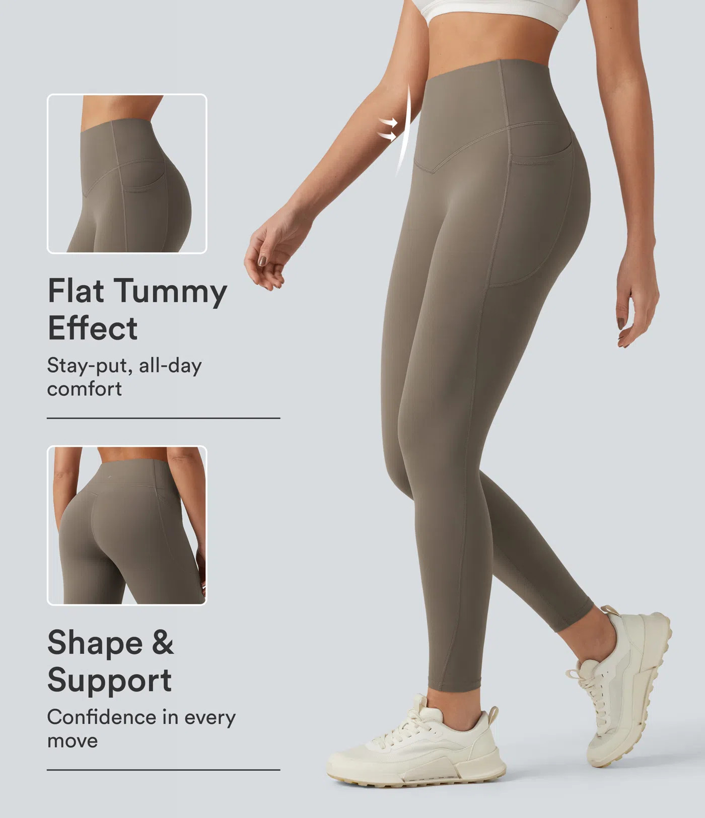Halara UltraSculpt™ High Waisted Tummy Control Pocket Shaping Training Leggings | HALARA