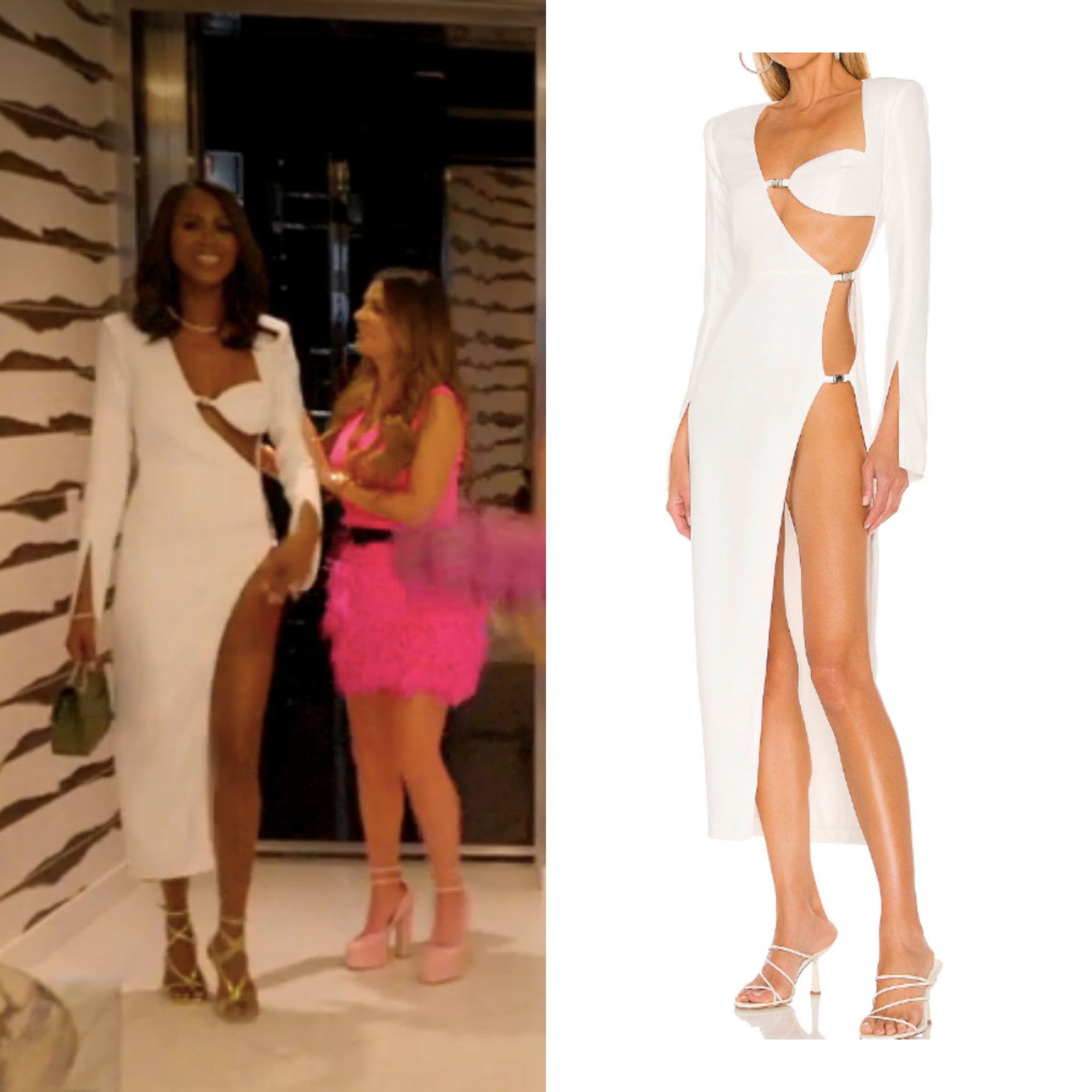 Kiki Barth’s White Cutout Dress 