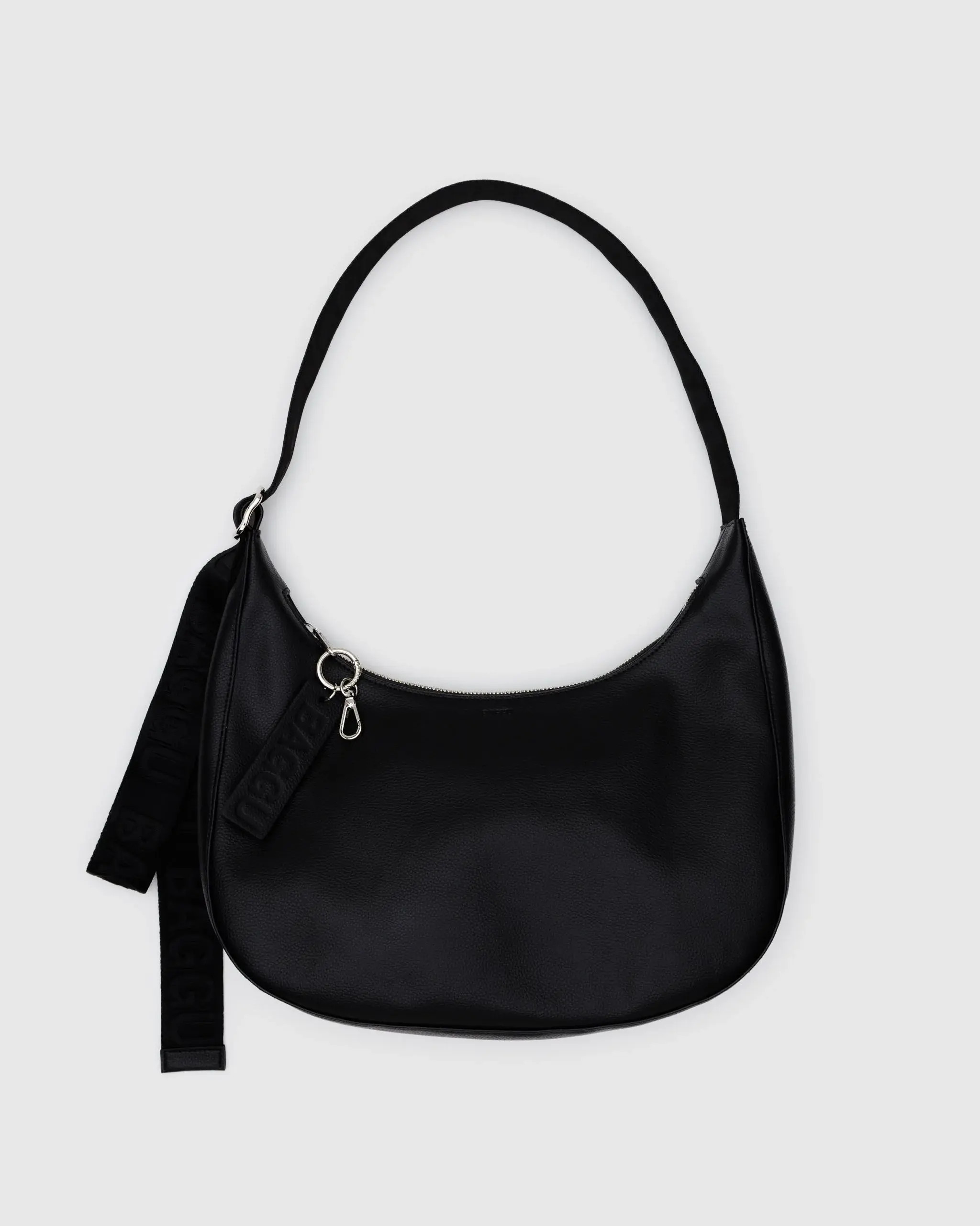 Medium Recycled Leather Crescent Bag | BAGGU