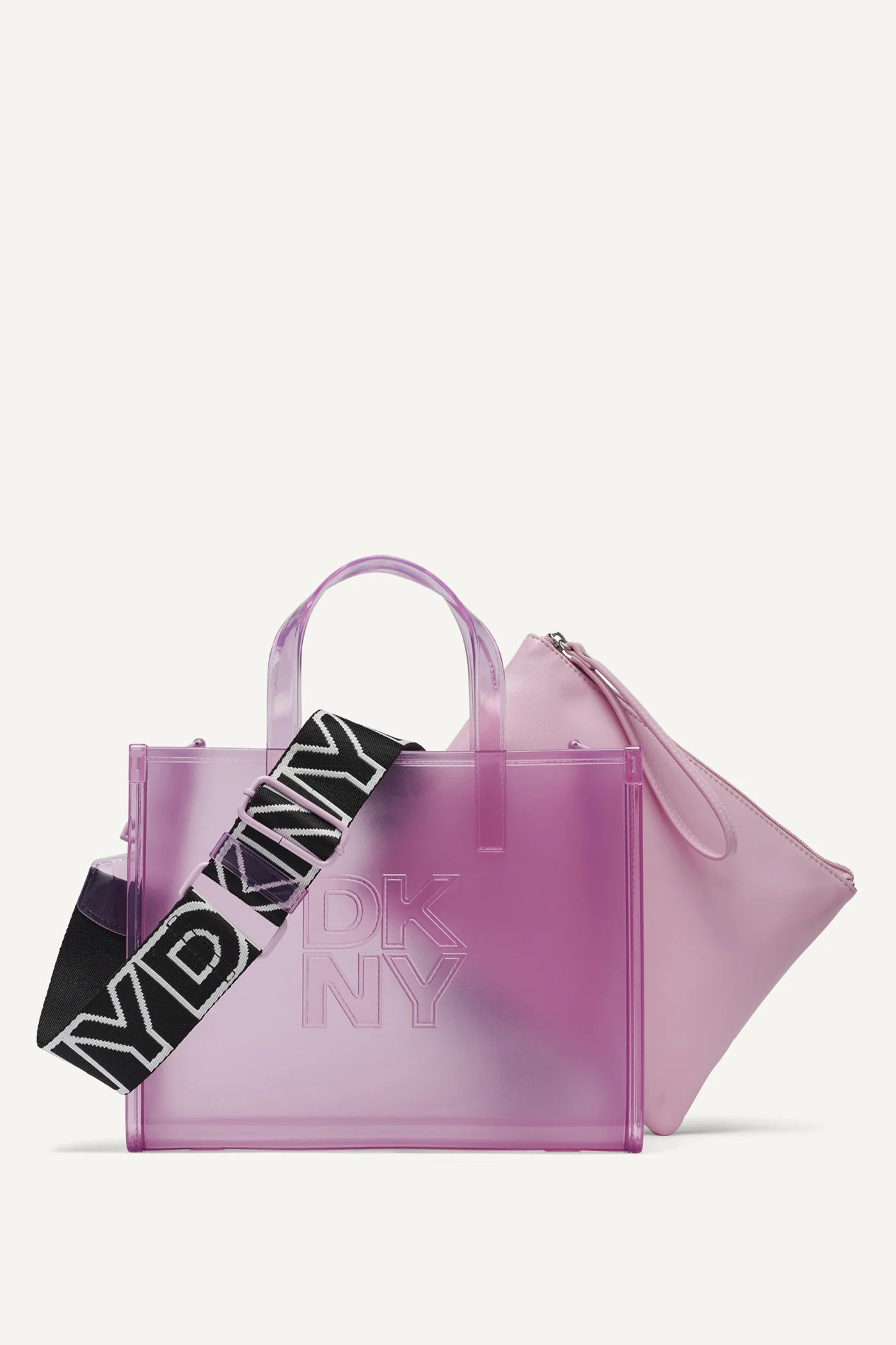 HADLEE SMALL JELLY LOGO TOTE | DKNY