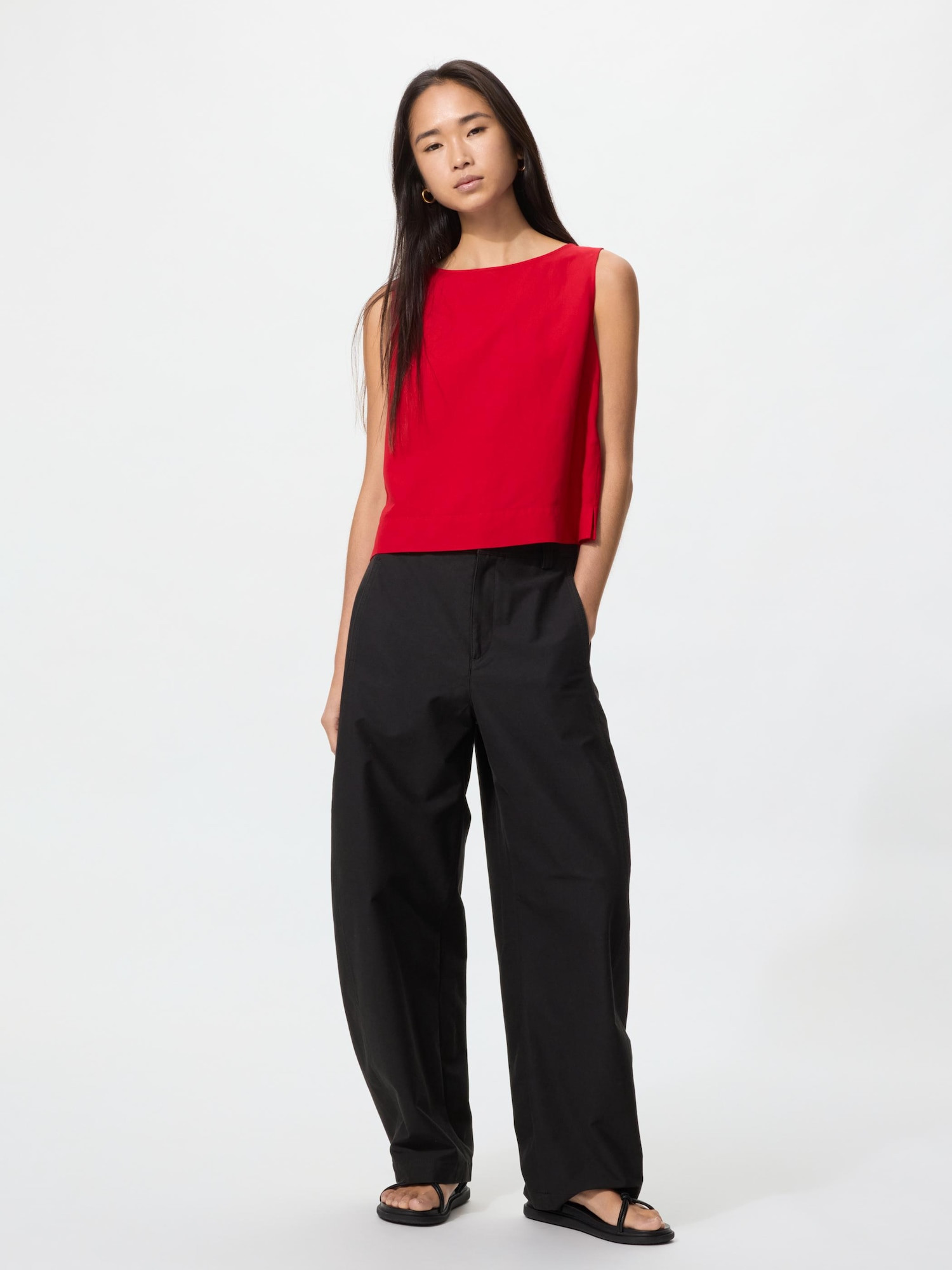 Women's Jersey Barrel Pants Black XL UNIQLO US | UNIQLO (US)
