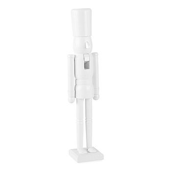 North Pole Trading Co. 24" White Lacquer Christmas Nutcracker, Color: Caucasian - JCPenney | JCPenney