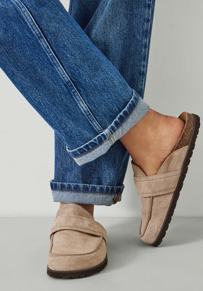 Pia Padded Suede Mules | Hush UK