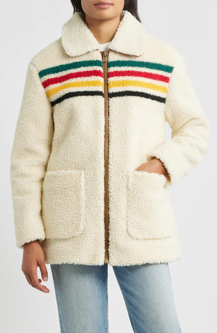 Glacier Sunset High Pile Fleece Jacket | Nordstrom
