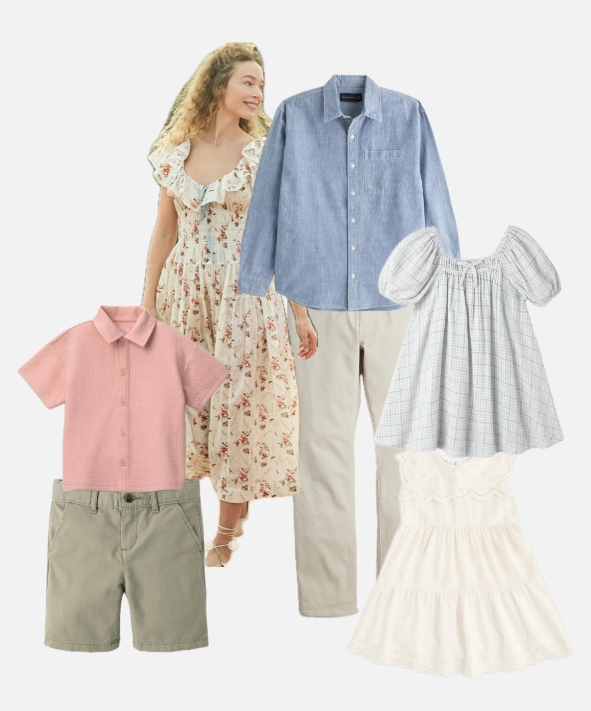 Florals, chambray, whites and light blues are the perfect spring or summer family photo color palette. 

#LTKKids #LTKmomlife #LTKBaby