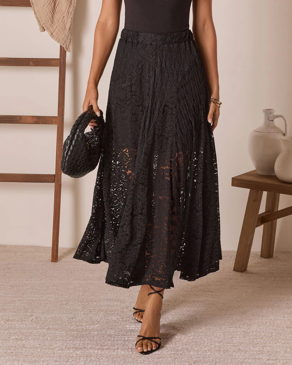 Sundrenched Lace Maxi Skirt | VICI