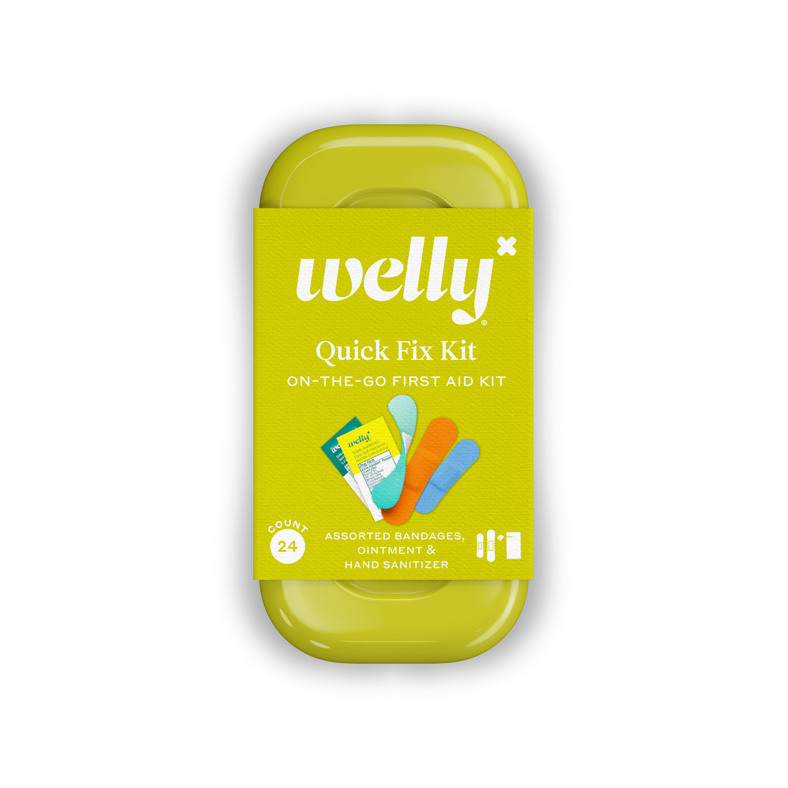 Welly Quick Fix Kit, On the Go Travel First Aid Kit, Bandages and Ointments, 24 Ct | Walmart (US)