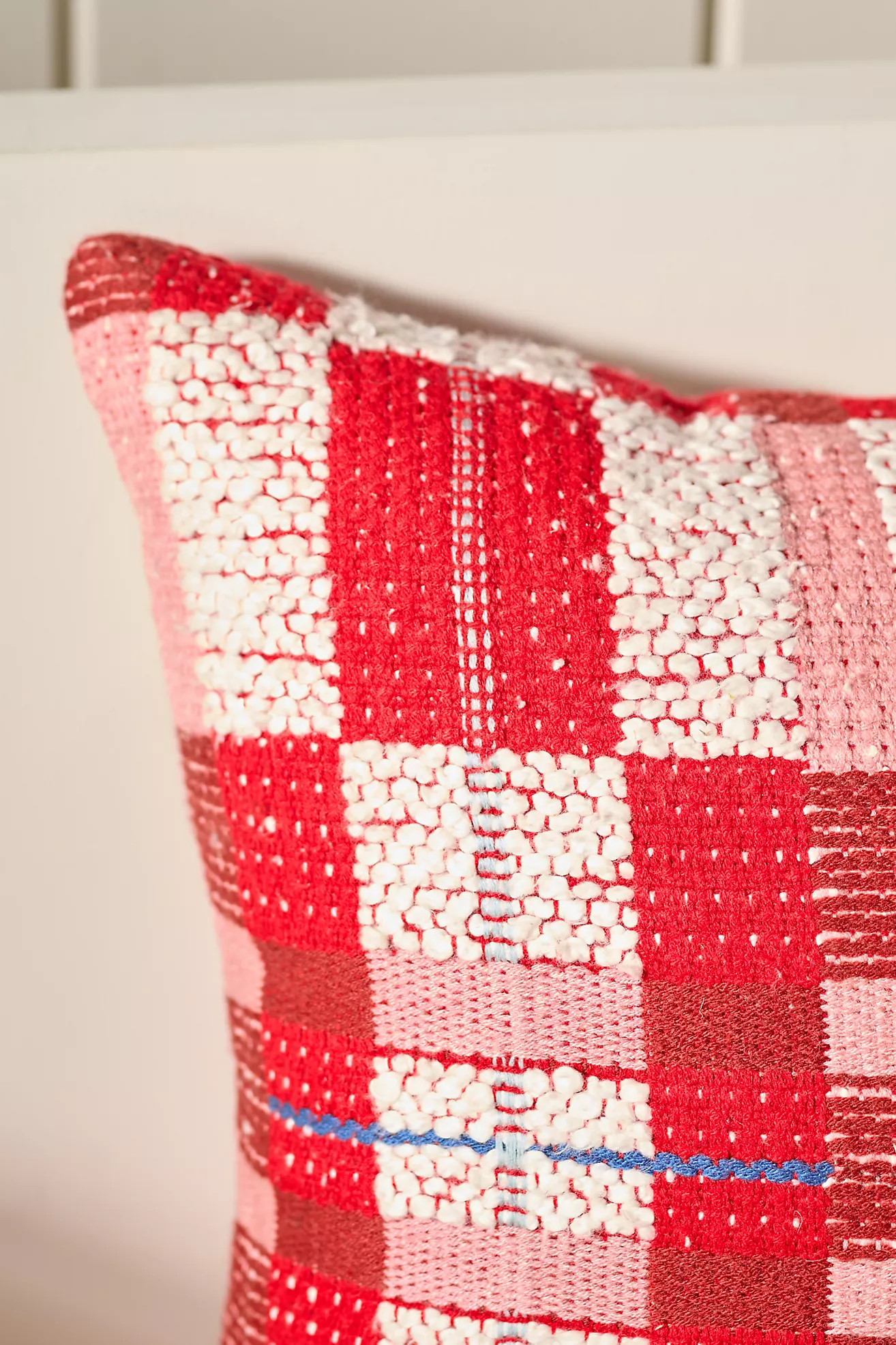 Selene Plaid Woven Pillow | Anthropologie (US)