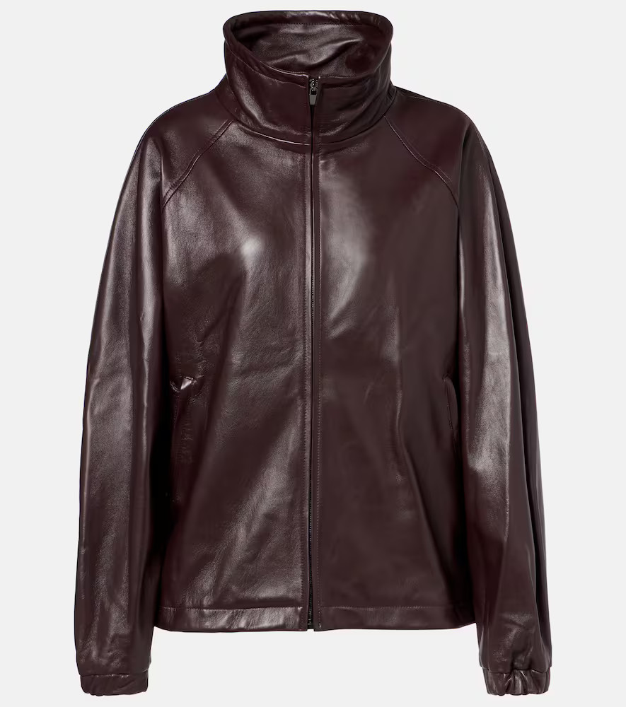 Magda Butrym Oversized leather bomber jacket | Mytheresa (INTL)