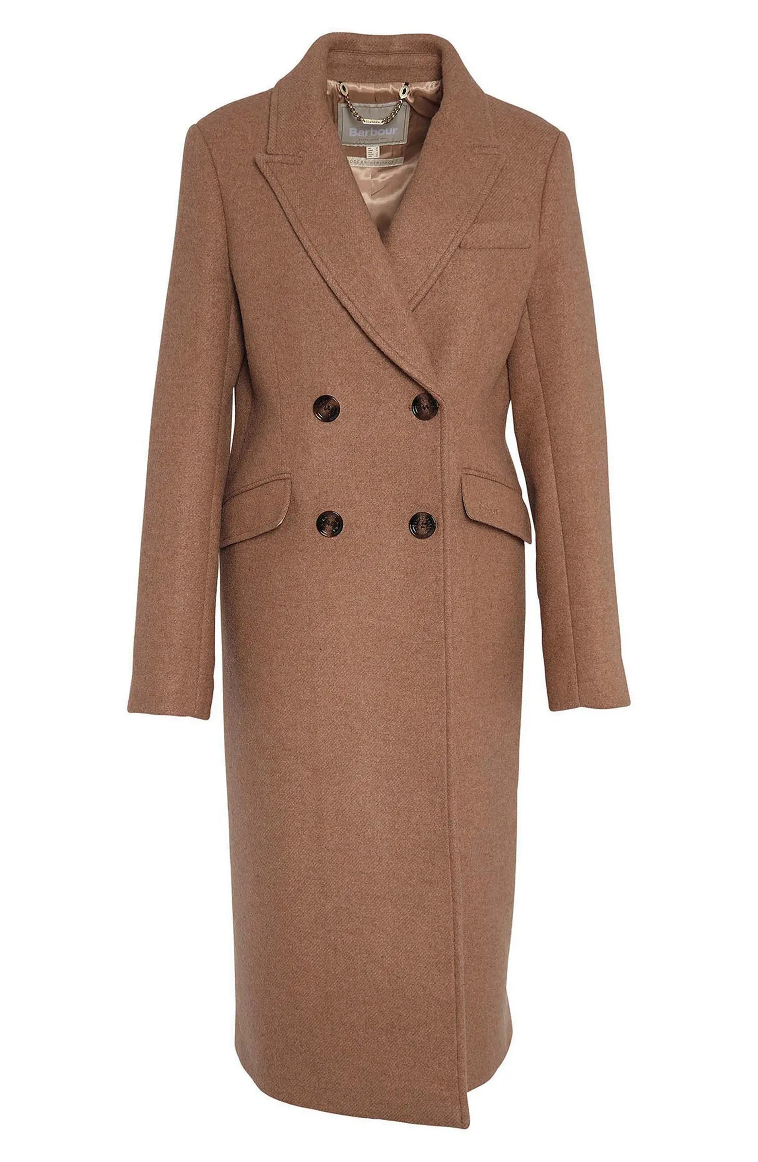 Barbour Marylin Double Breasted Wool Blend Coat | Nordstrom | Nordstrom