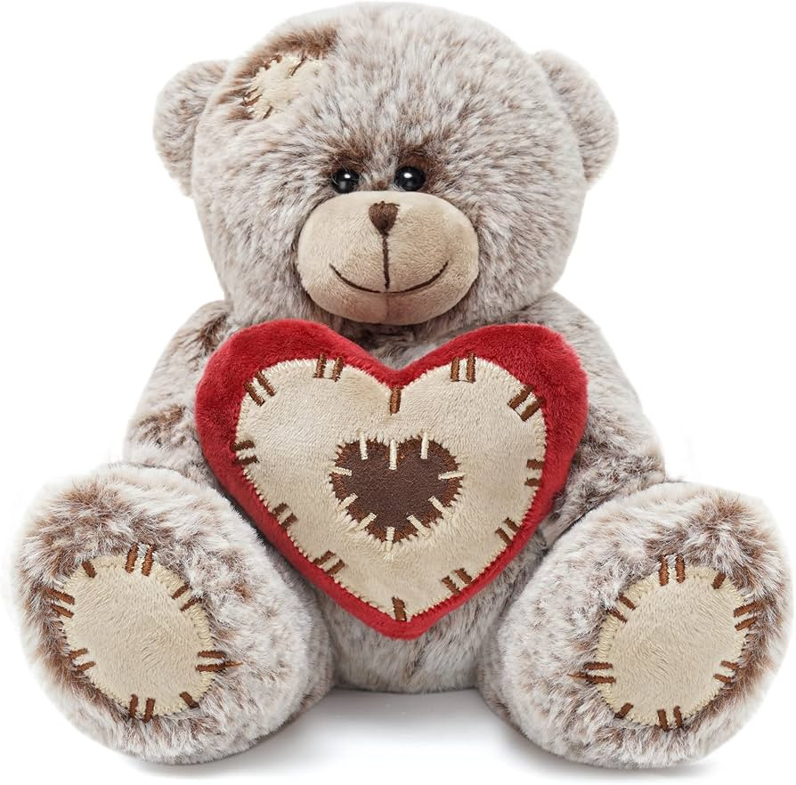 12" I Love You Teddy Bear Plush with Red Heart Pillow, Valentines Gifts for Her/Him/Girlfriend/Bo... | Amazon (US)