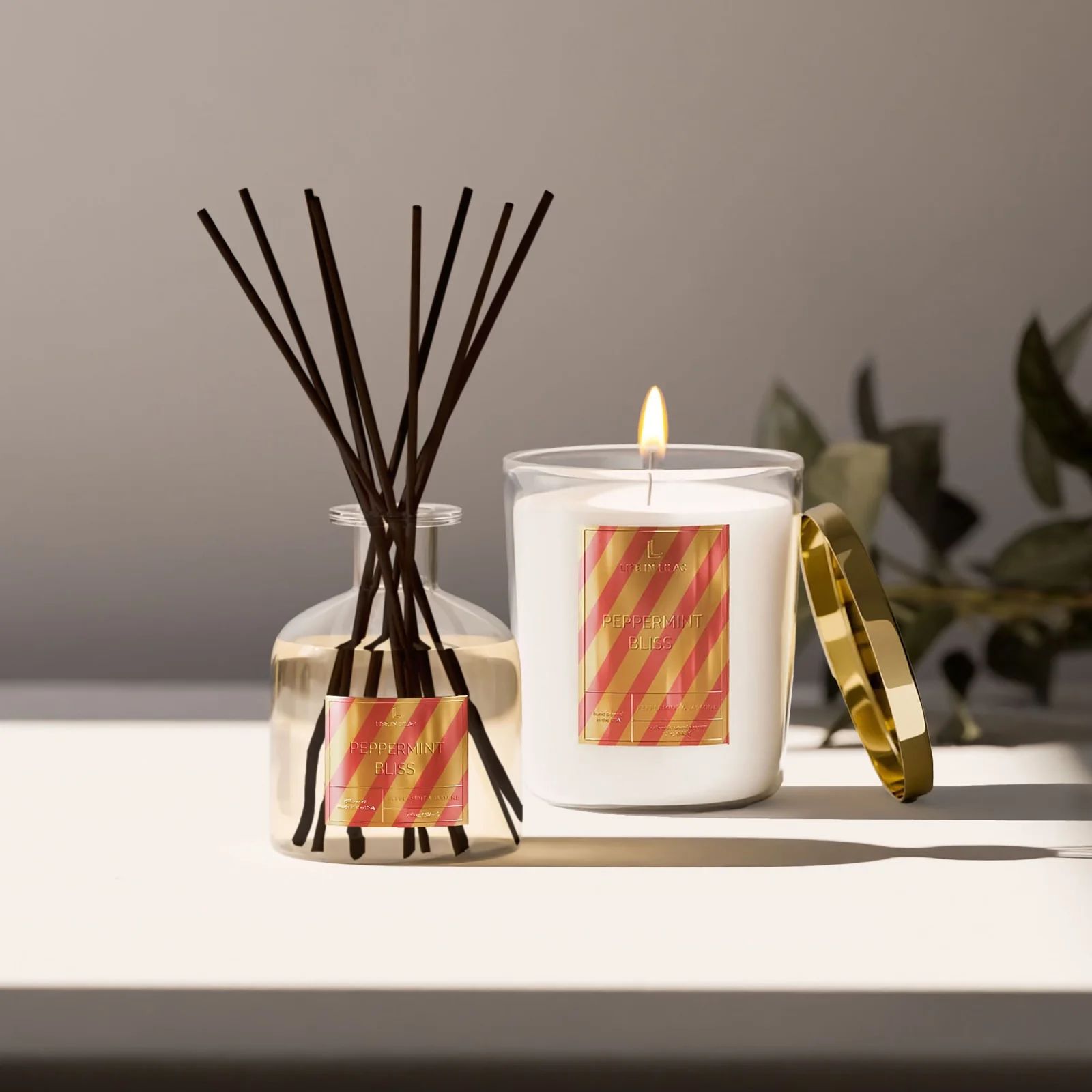 Peppermint Candle & Diffuser Bundle | Life In Lilac