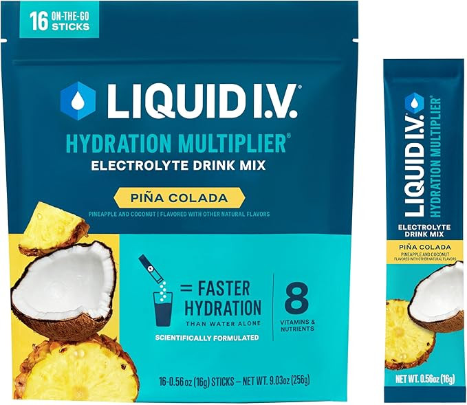 Liquid I.V.® Hydration Multiplier - Pina Colada | Electrolyte Powder Drink Mix | 1 Pack (16 Serv... | Amazon (US)