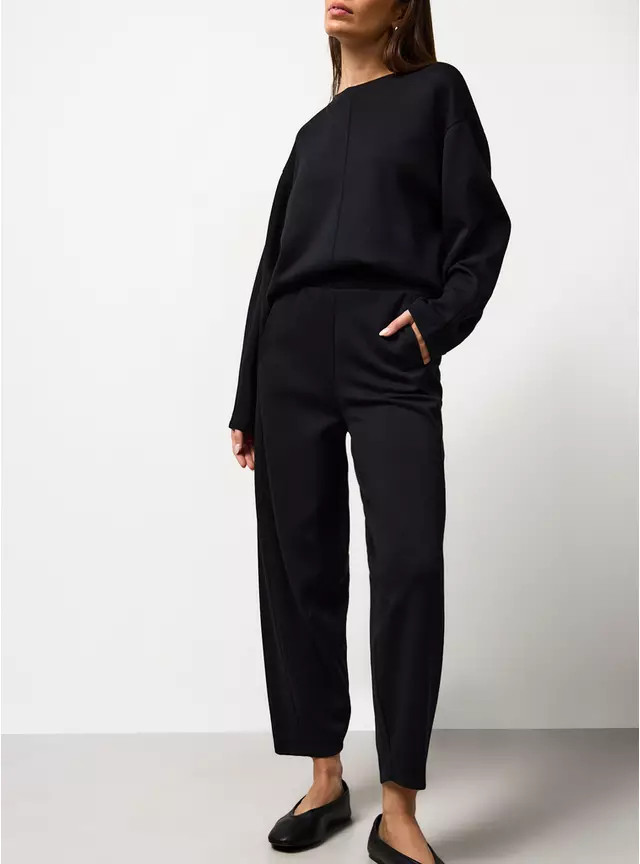 Black Barrel Leg Scuba Co-ord Joggers XL | Tu Clothing