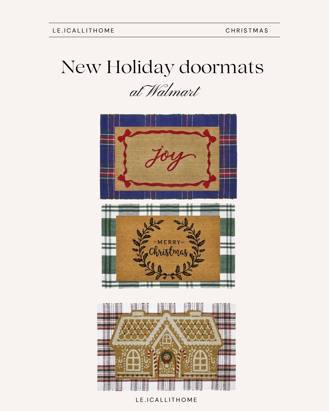 New Holiday doormats at Walmart ✨🎄🎁🍪

#LTKHome #LTKSeasonal