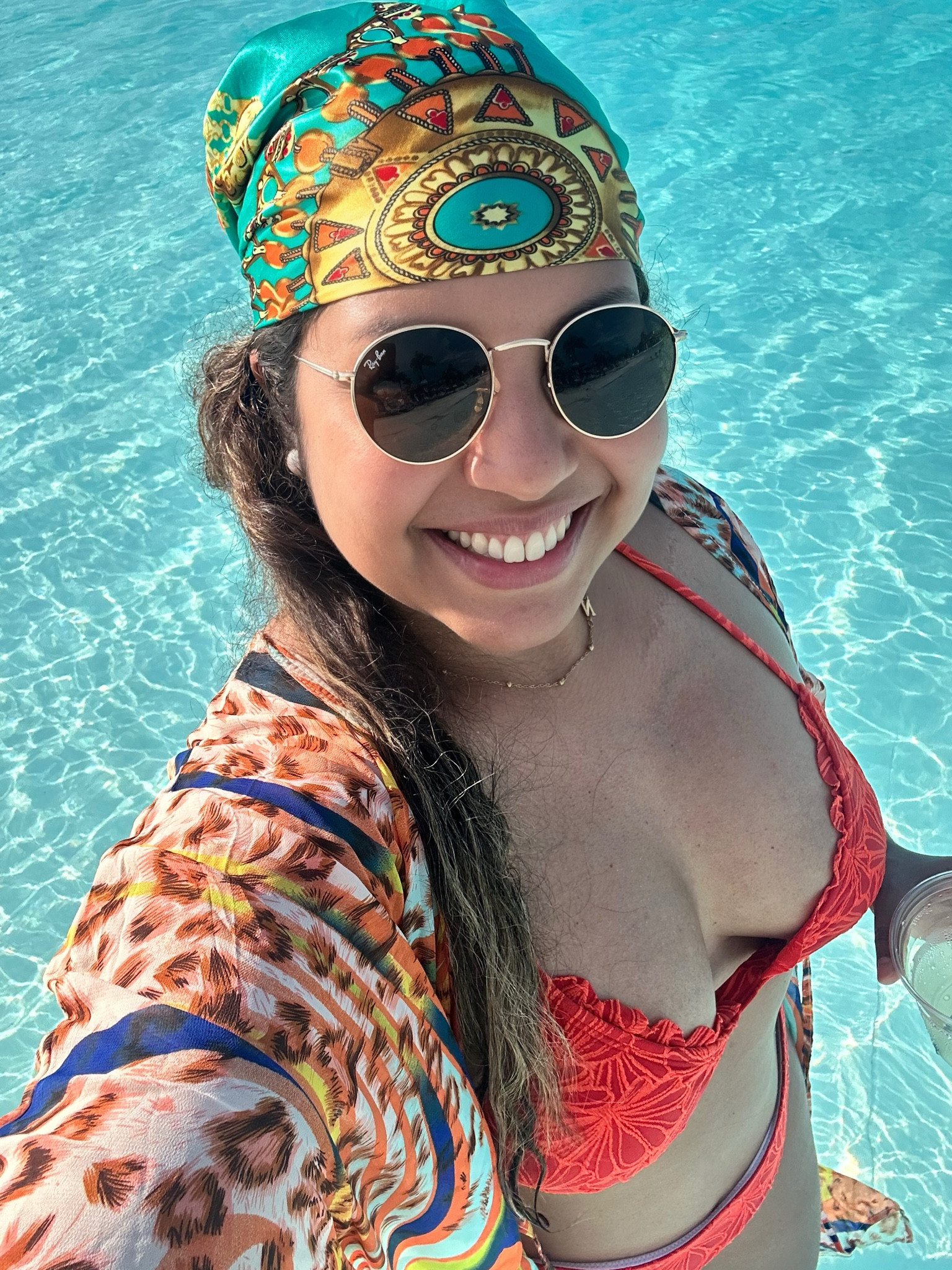 Summer fit 🧡 
My measurements: Bust 36C,
Waist 34 in 
Hips 42 in 
Glutes 45 in 
Wearing size L 🧡

#LTKSwim