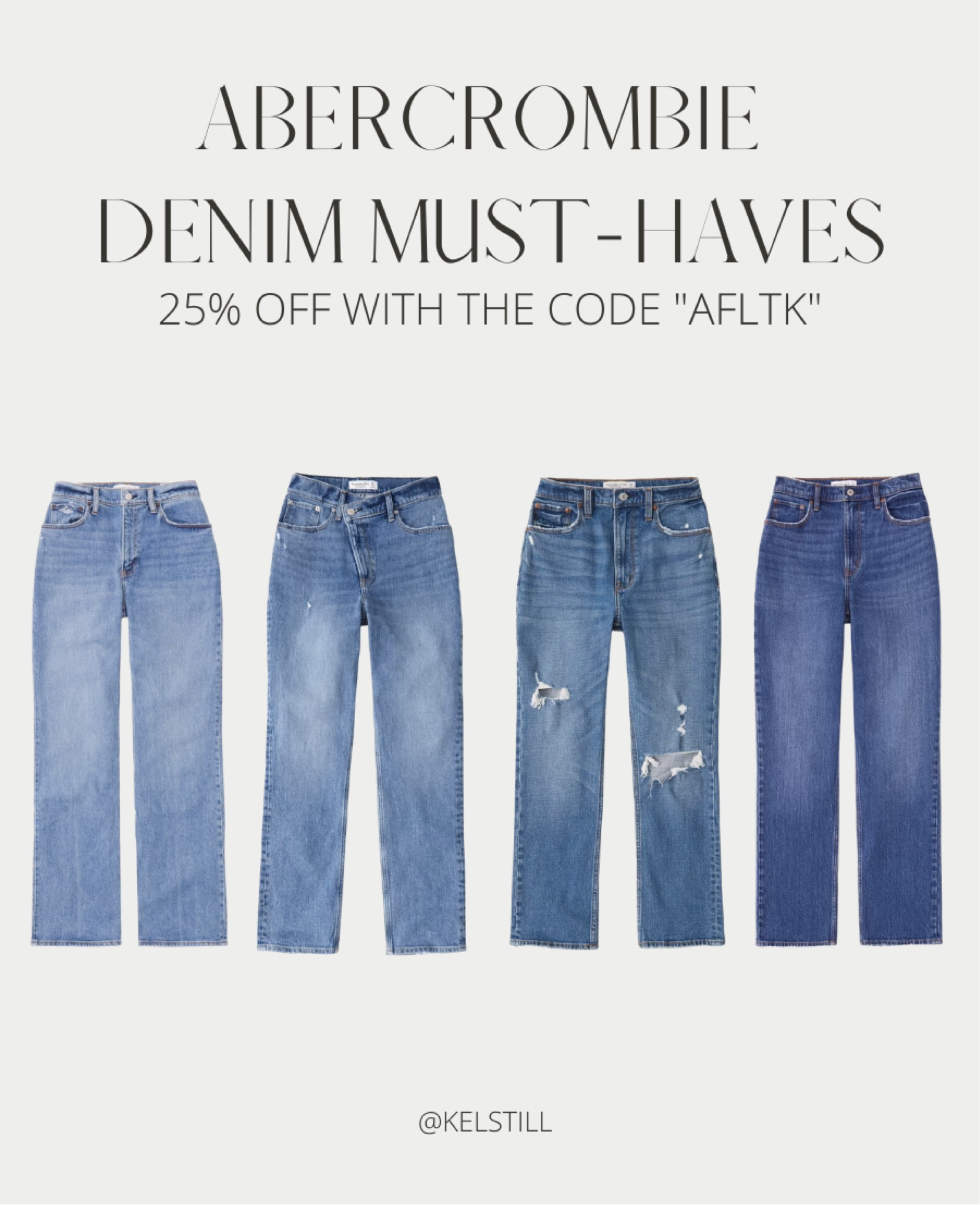 some of my favorite jeans from abercrombie — all 25% off with code “afltk” 

#abercrombie #abercrombiesale #abercrombiediscount #denimsale #jeansale

#LTKSale #LTKunder100 #LTKsalealert