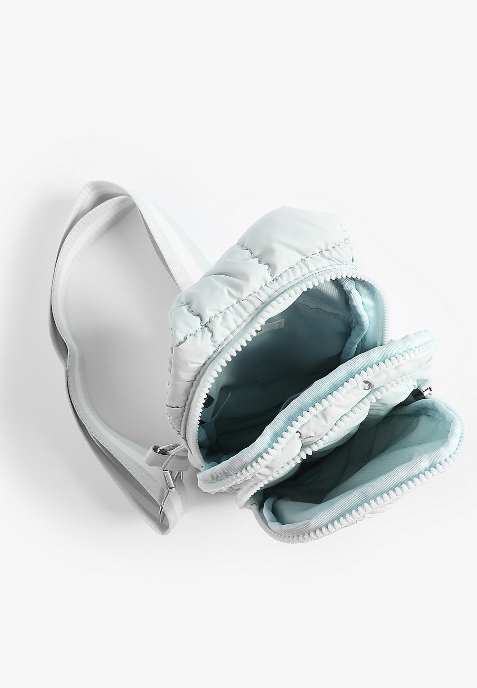 Quilted Nylon Puffer Sling Bag | Maurices