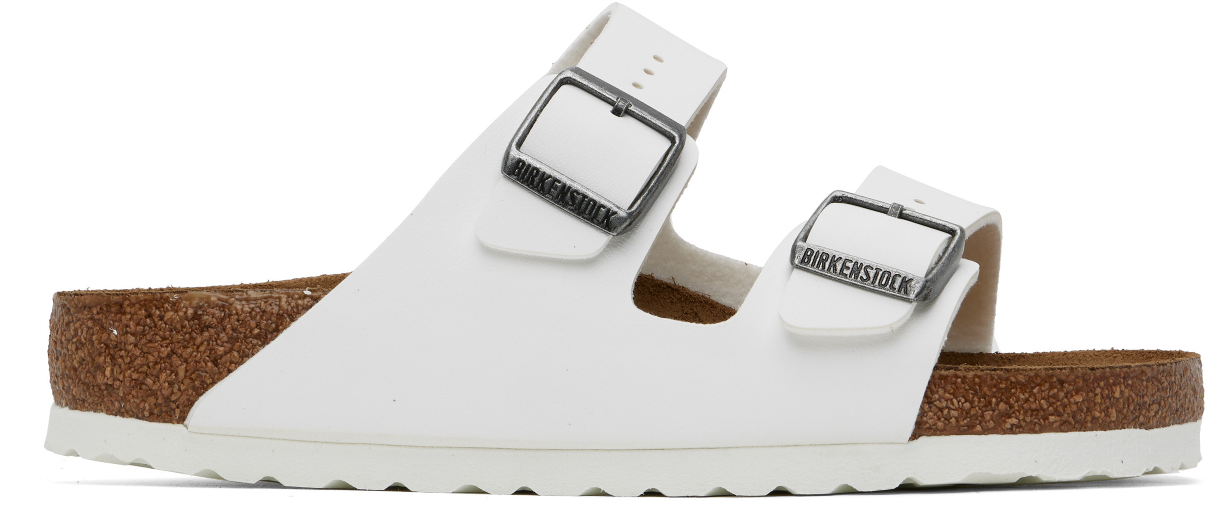 Birkenstock White Regular Arizona Sandals | SSENSE