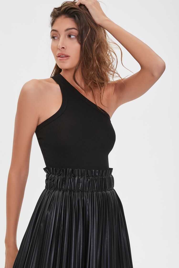 One-Shoulder Top in Black Small | Forever 21 (US)