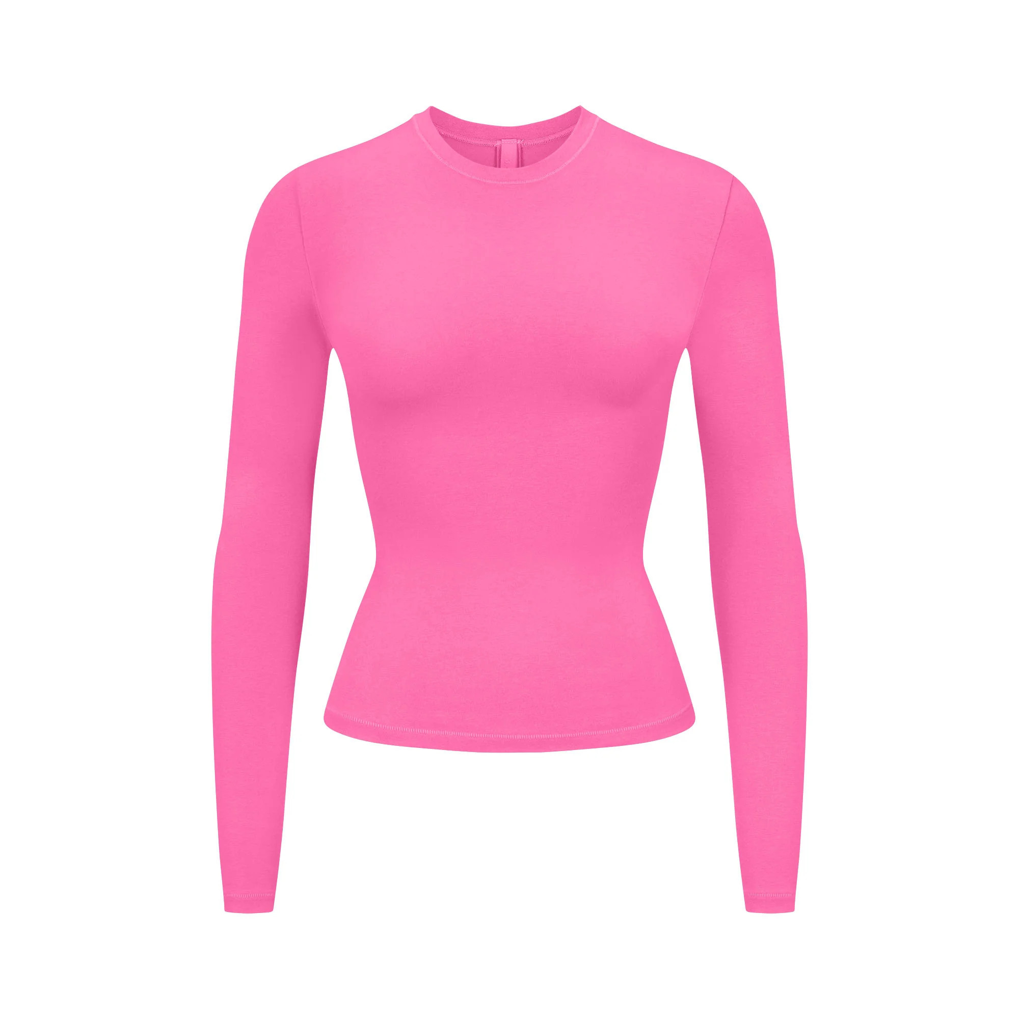 COTTON JERSEY LONG SLEEVE T-SHIRT | SKIMS (US)