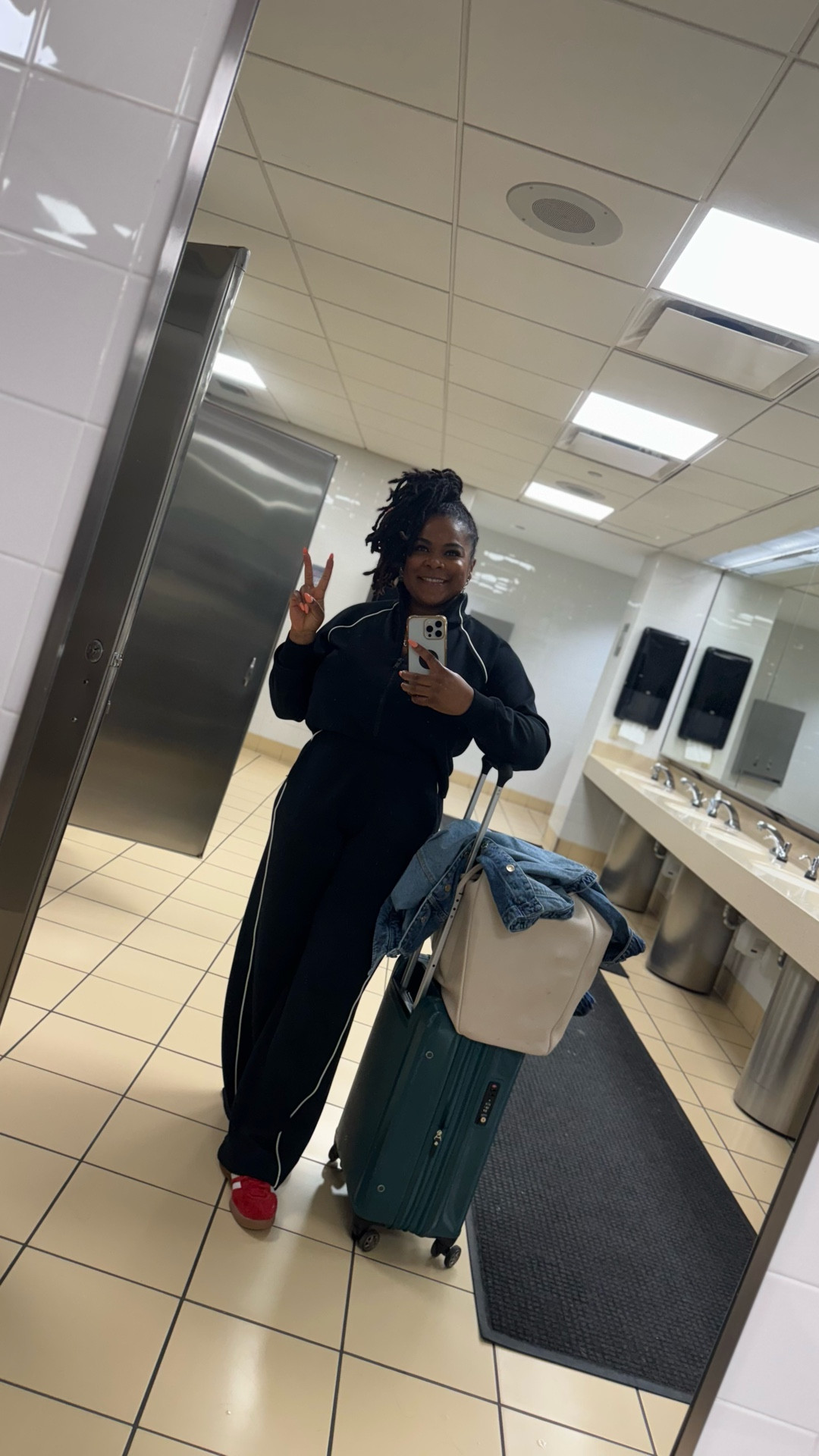Day 9 of posting until I find my fashion tribe 👗 
.
Come with me as I travel to Charlotte for @blackgirlsinsocialwork conference!
.
There’s a lot I want to say today & I will when my thoughts are flushed out but for now - let’s get in to this @spanx AirEssentials Jumpsuit!
.
I love a jumpsuit but I HATE having to go to the restroom while wearing one 😩
.
The beautiful thing about this jumpsuit is that it is lightweight & breathable but has enough weight to wear on a flight in a cool cabin. 🤗
.
And as luck would have it - I really had to use the potty at the airport before boarding my flight & I was thankful for this jumpsuit feature! 🤭
.
#SpanxPartner

#LTKMidsize #LTKOver40 #LTKTravel